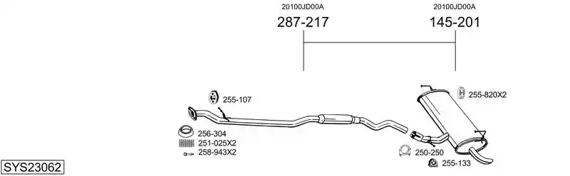 BOSAL SYS23062
