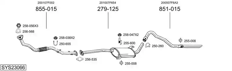BOSAL SYS23066
