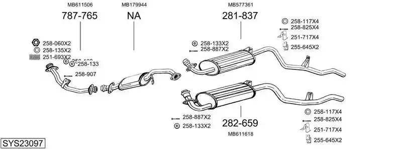 BOSAL SYS23097
