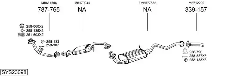 BOSAL SYS23098