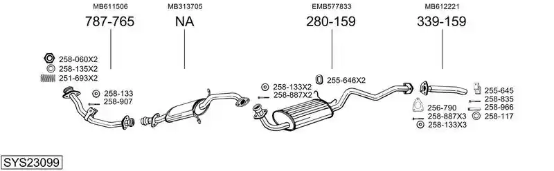 BOSAL SYS23099