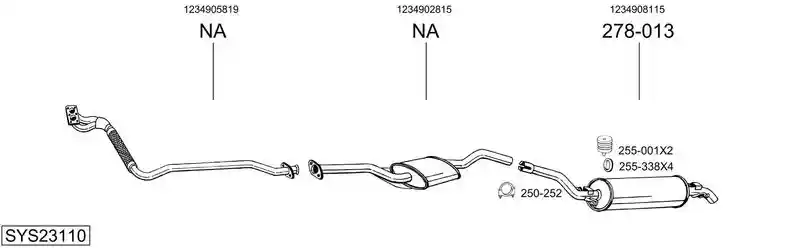 BOSAL SYS23110