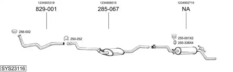 BOSAL SYS23116