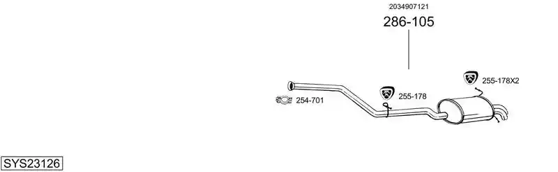 BOSAL SYS23126