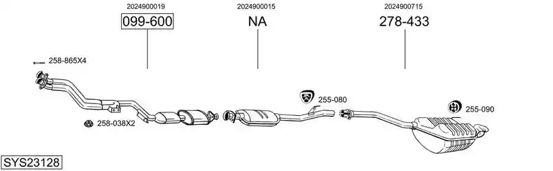 BOSAL SYS23128