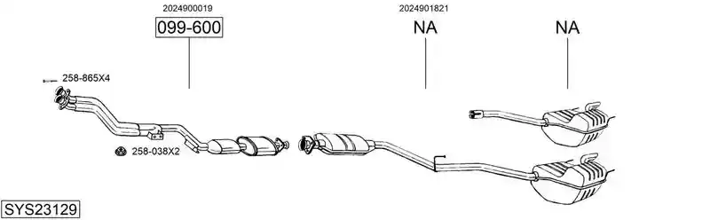 BOSAL SYS23129
