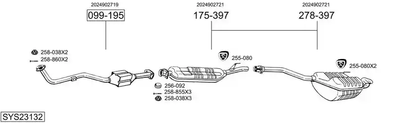 BOSAL SYS23132