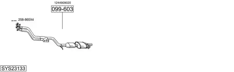 BOSAL SYS23133