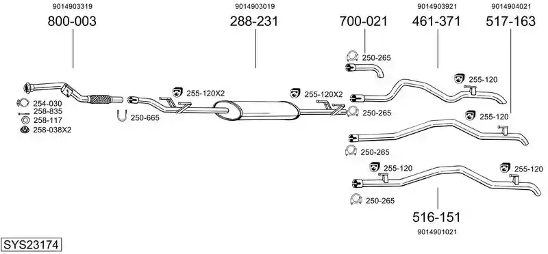 BOSAL SYS23174