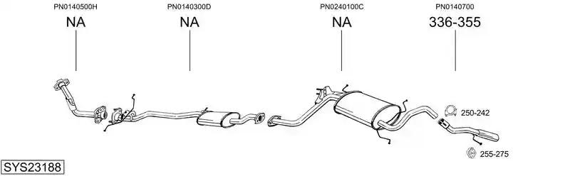 BOSAL SYS23188