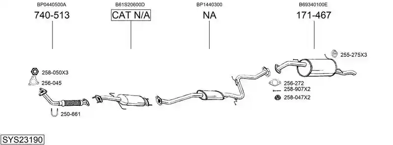 BOSAL SYS23190