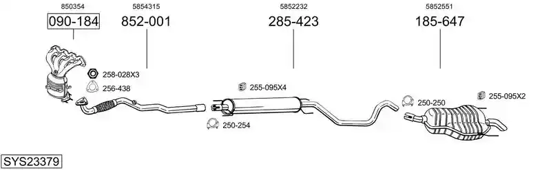 BOSAL SYS23379
