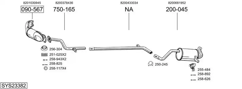 BOSAL SYS23382