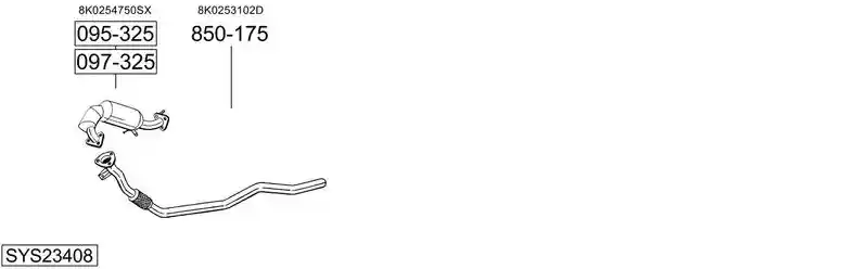 BOSAL SYS23408