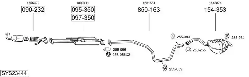BOSAL SYS23444
