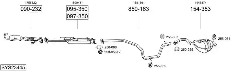 BOSAL SYS23445