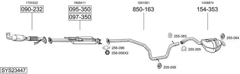 BOSAL SYS23447