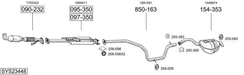 BOSAL SYS23448