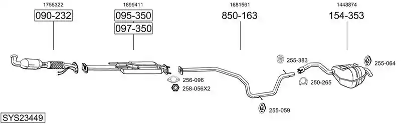 BOSAL SYS23449