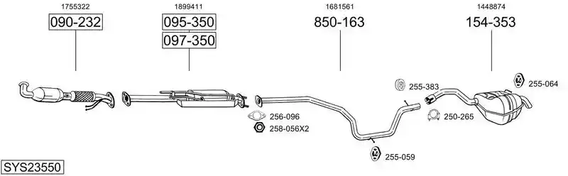 BOSAL SYS23550