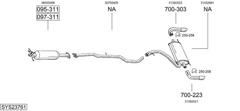 BOSAL SYS23761