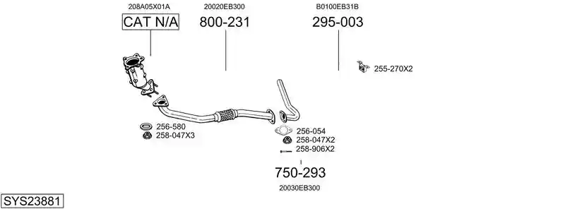 BOSAL SYS23881