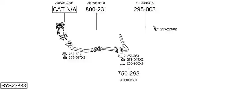 BOSAL SYS23883