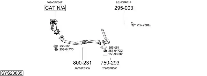 BOSAL SYS23885