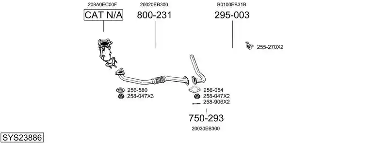 BOSAL SYS23886