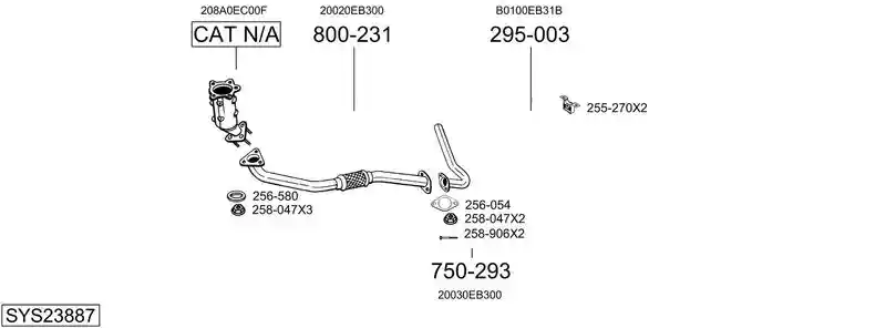 BOSAL SYS23887