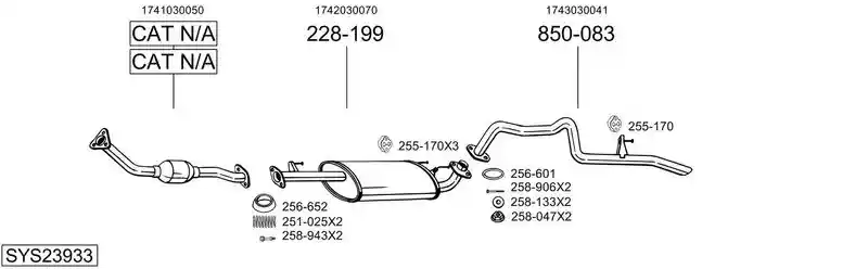BOSAL SYS23933
