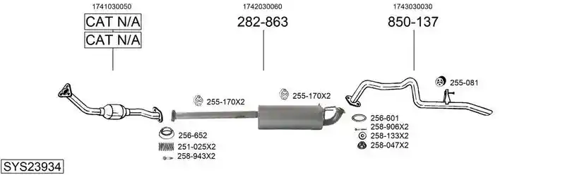 BOSAL SYS23934