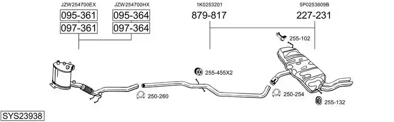 BOSAL SYS23938