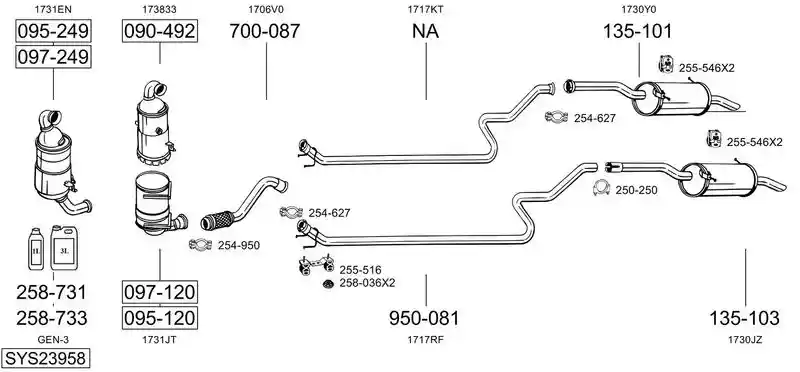 BOSAL SYS23958