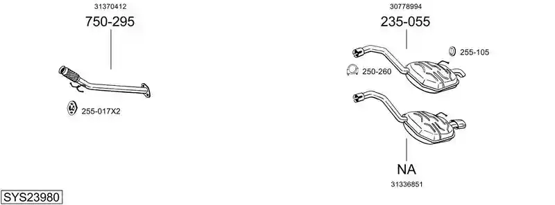 BOSAL SYS23980