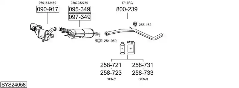 BOSAL SYS24058