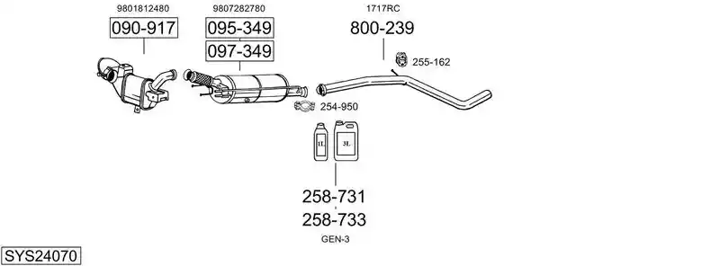 BOSAL SYS24070