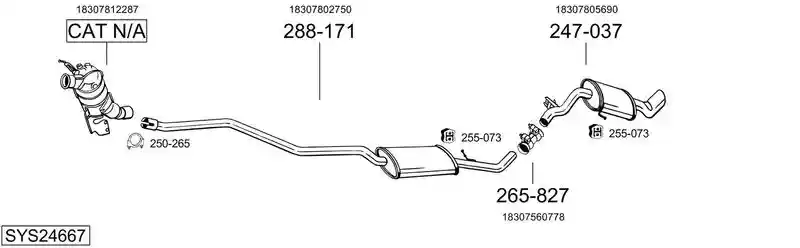 BOSAL SYS24667