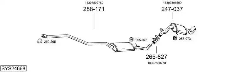 BOSAL SYS24668