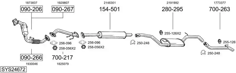 BOSAL SYS24672