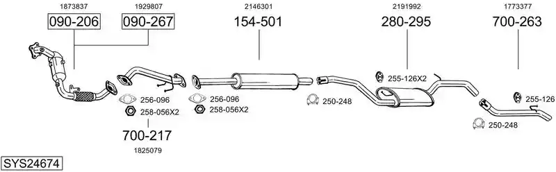 BOSAL SYS24674