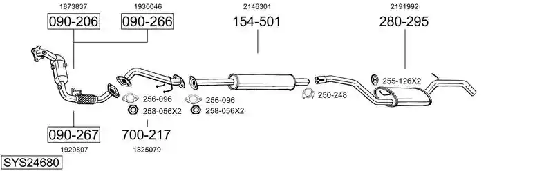 BOSAL SYS24680
