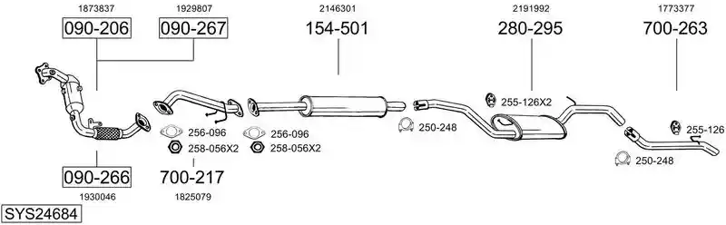 BOSAL SYS24684
