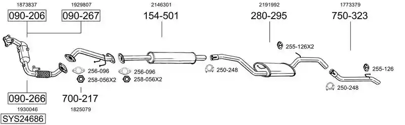 BOSAL SYS24686