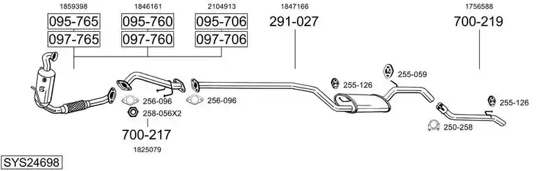BOSAL SYS24698