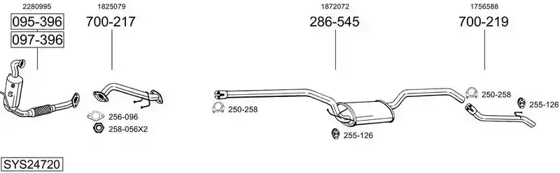 BOSAL SYS24720