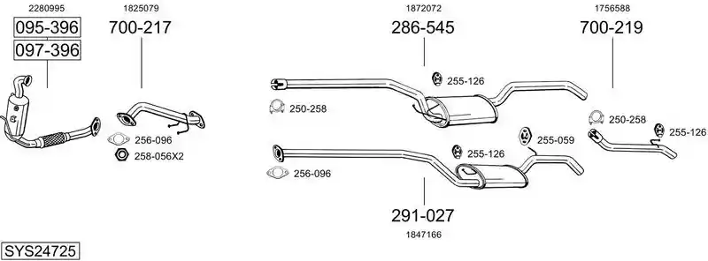 BOSAL SYS24725