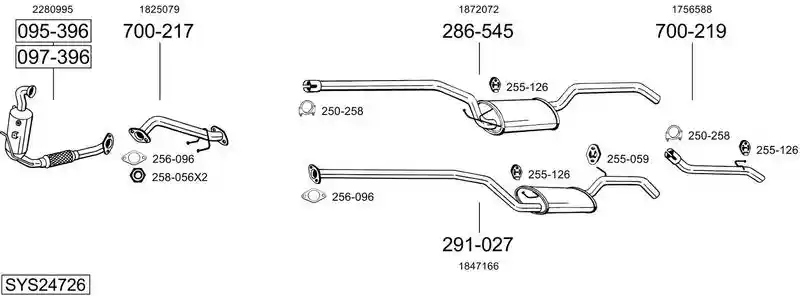 BOSAL SYS24726