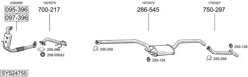 BOSAL SYS24755