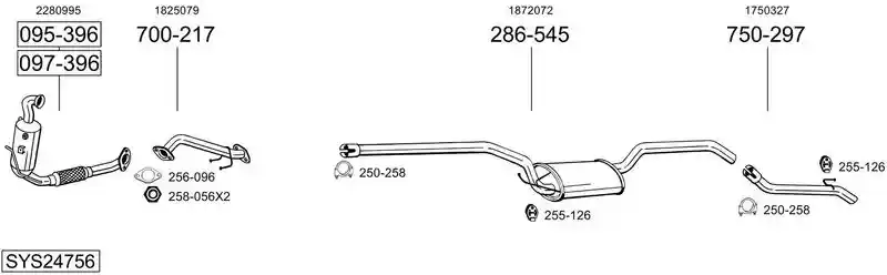 BOSAL SYS24756